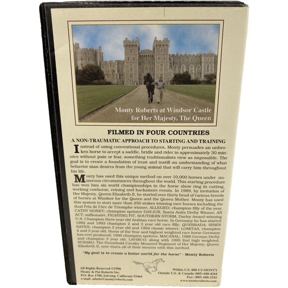 Join-Up The Ultimate Horse Video With Monty Roberts John Forsyth VHS Hard Case - Picture 3 of 9